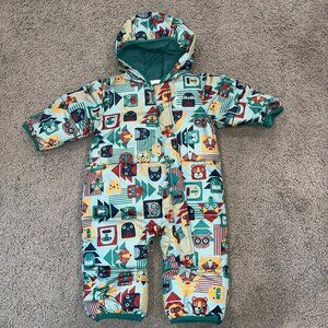 COLUMBIA SNUGGLY BUNNY BUNTING DOWN INSULATED WATER RESISTANT SNOWSUIT 3-6months